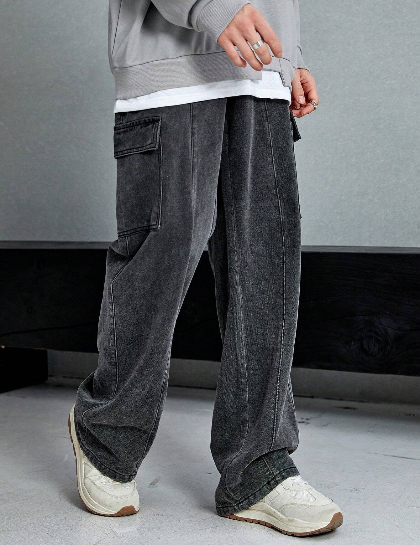 KOTTY Jogger Fit Men Dark Grey Jeans