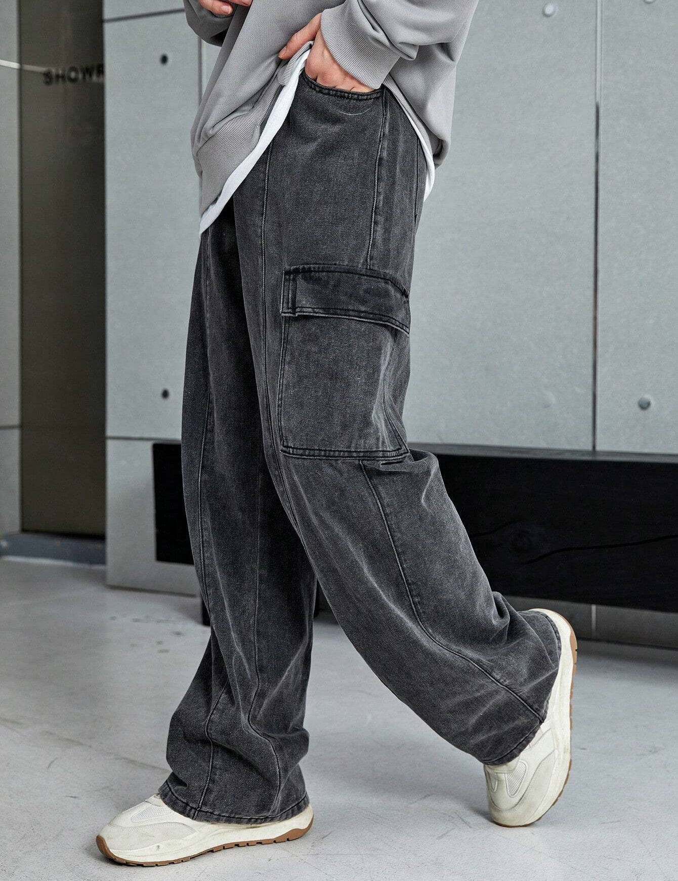 KOTTY Jogger Fit Men Dark Grey Jeans