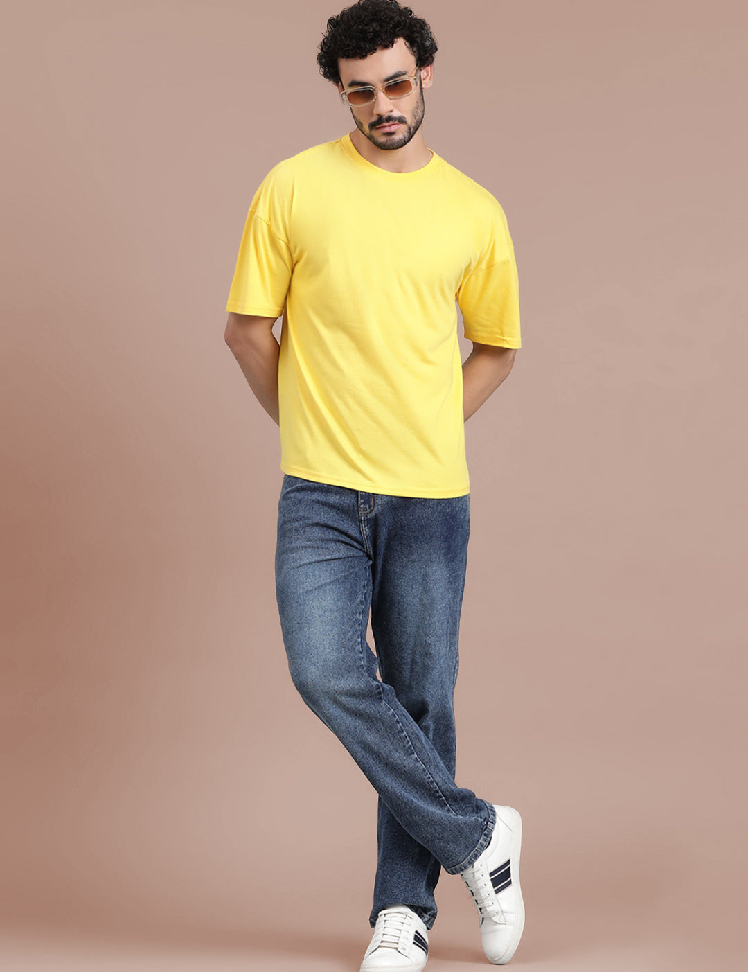 KOTTY Men's Mid Rise Solid Jeans Turquoise Blue