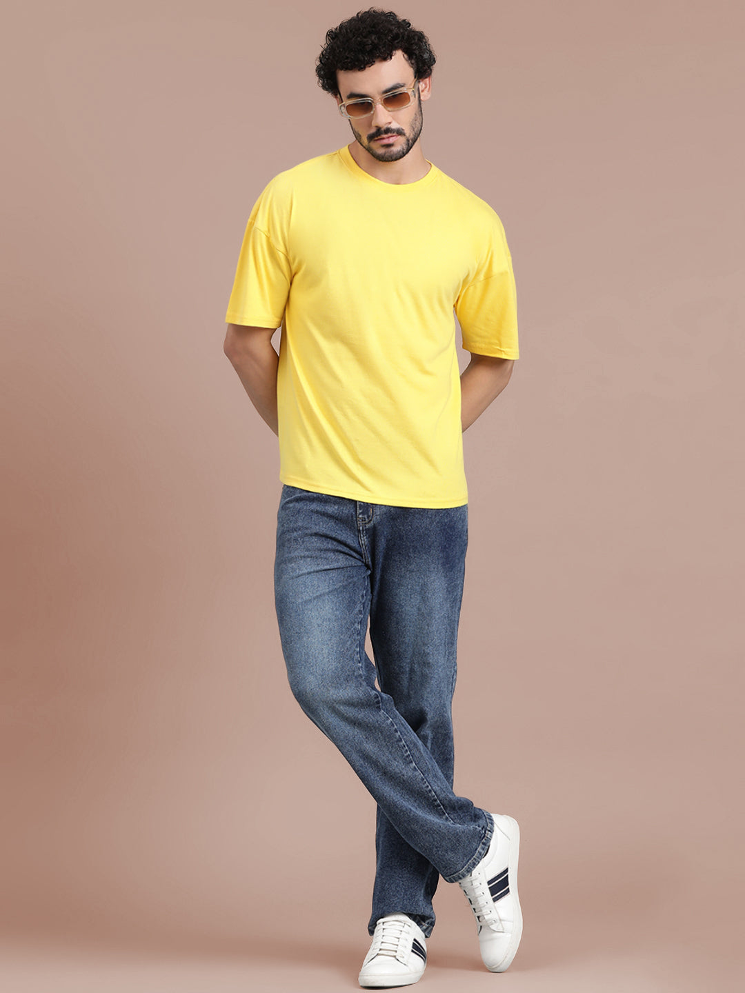 KOTTY Men's Mid Rise Solid Jeans Turquoise Blue