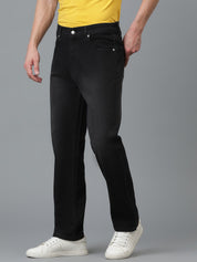 KOTTY Men's Solid Mid Rise Comfortable and Strechable Stylish Jeans