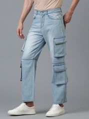 KOTTY Jogger Fit Men Light Blue Jeans