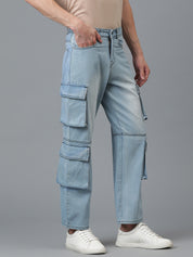 KOTTY Jogger Fit Men Light Blue Jeans