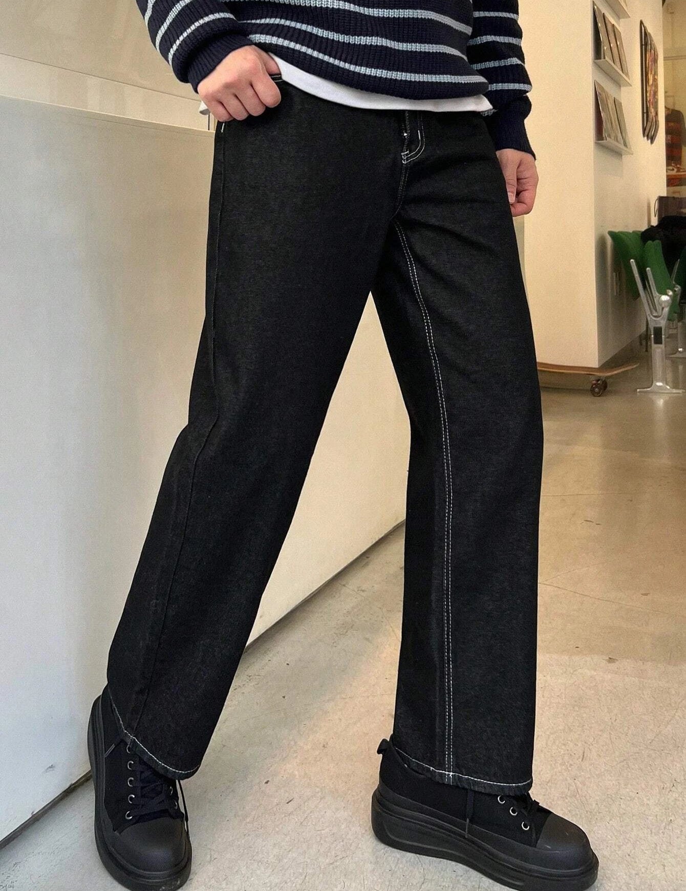 KOTTY Jogger Fit Men Black Jeans