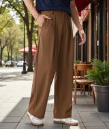 Men Mid-Rise Straight Fit Korean Trousers