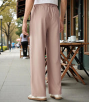 Men's Dusty Pink Pleated Formal Trousers