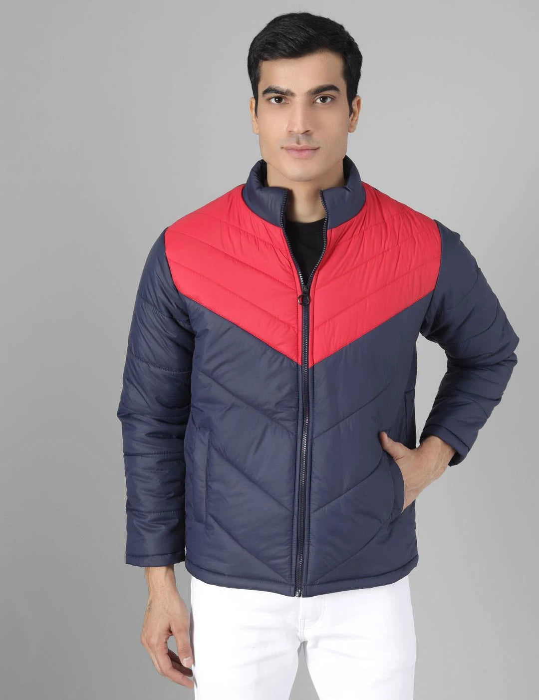 KOTTY Full Sleeve Colorblock Men Jacket 
