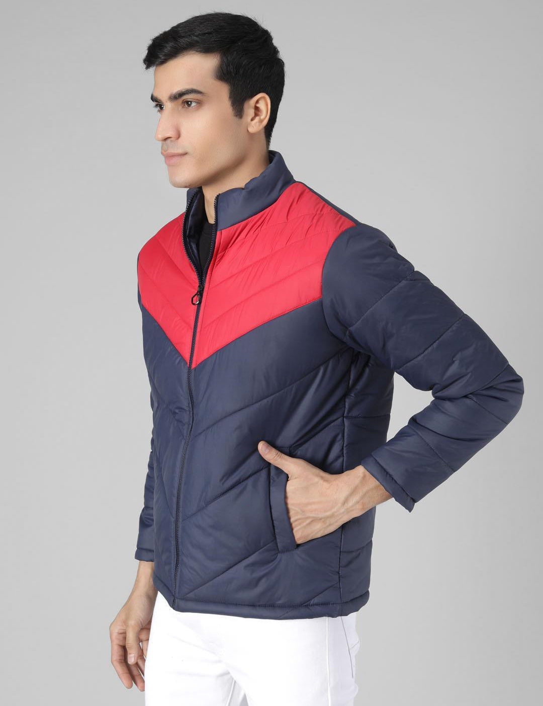 KOTTY Full Sleeve Colorblock Men Jacket 