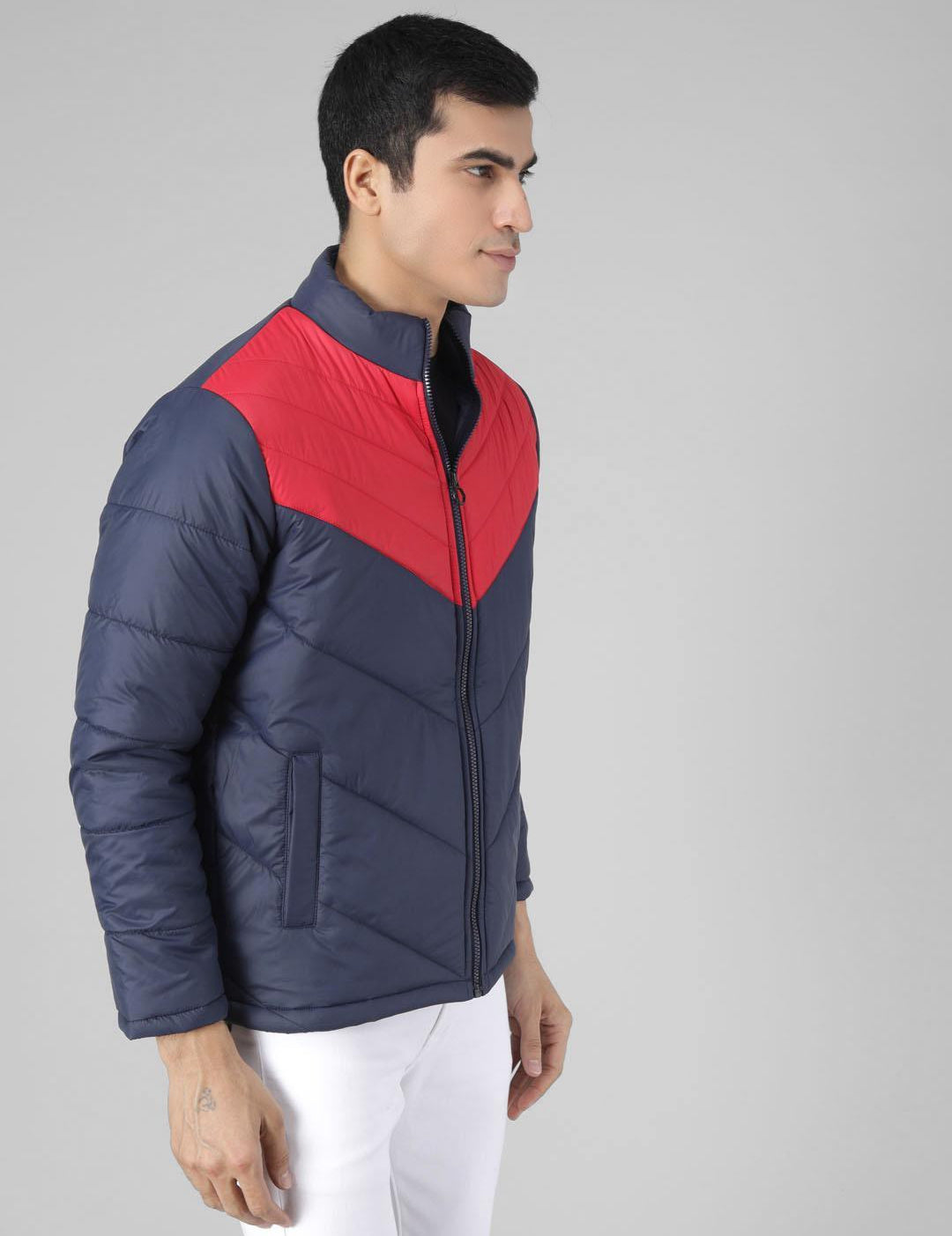 KOTTY Full Sleeve Colorblock Men Jacket 