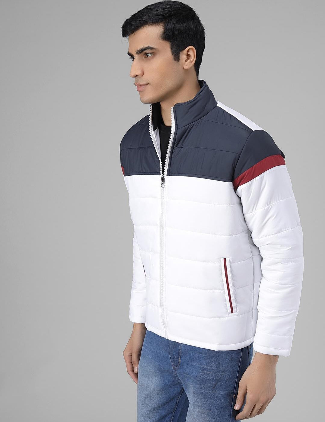 KOTTY Full Sleeve Colorblock Men Jacket 