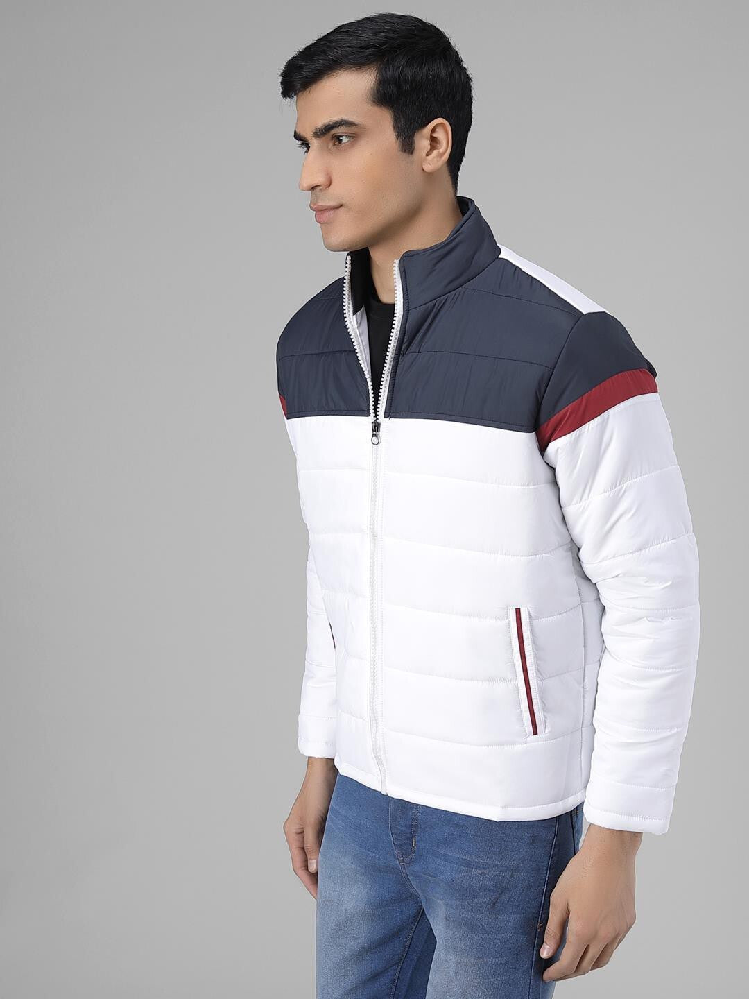 KOTTY Full Sleeve Colorblock Men Jacket 