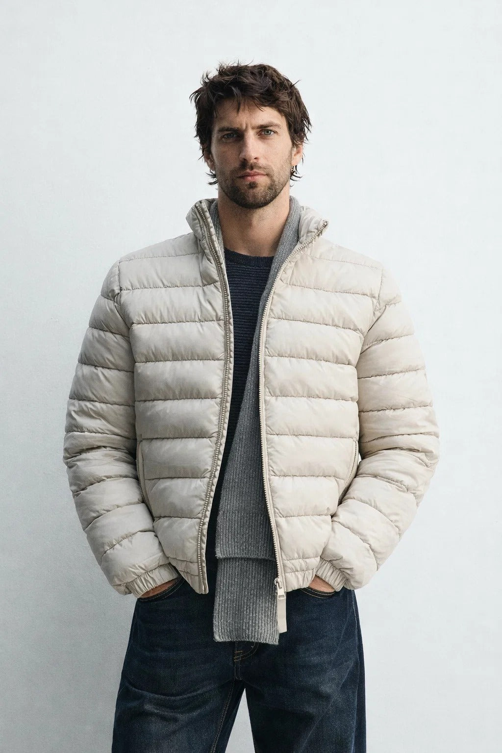 Men's Lightweight Quilted Puffer Jacket Winter Warm