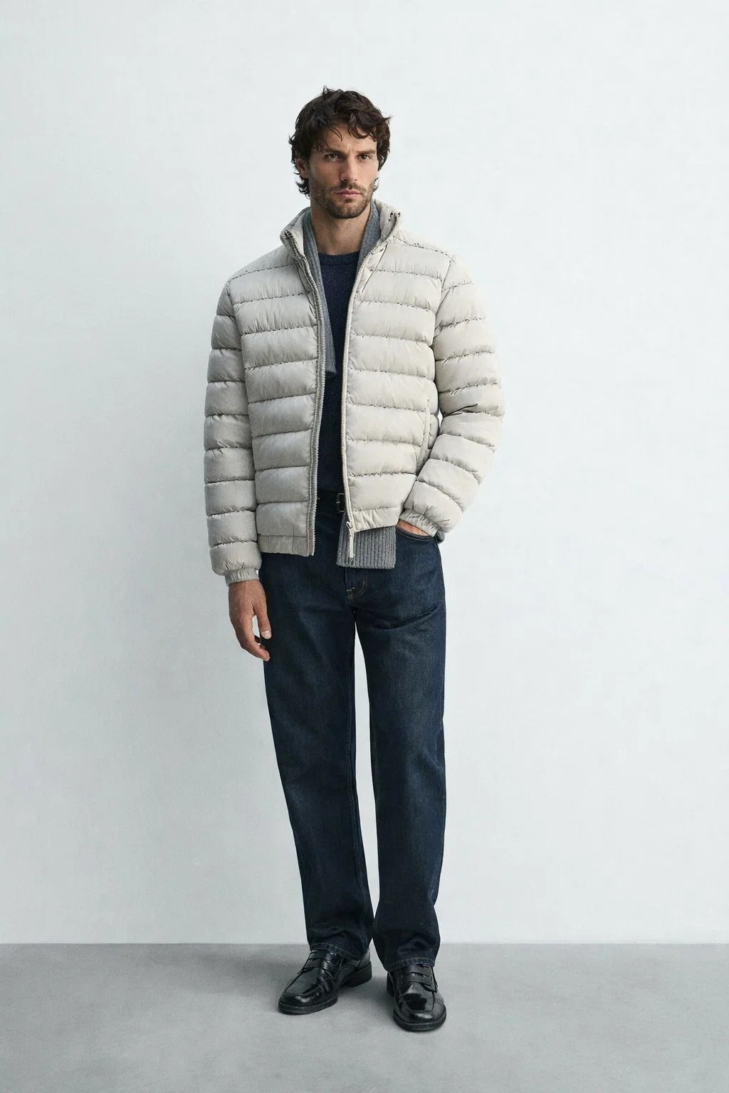 Men's Lightweight Quilted Puffer Jacket Winter Warm
