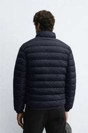 Men's Navy Blue Lightweight Quilted Puffer Jacket