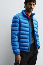 Men's Royal Blue Lightweight Quilted Puffer Jacket