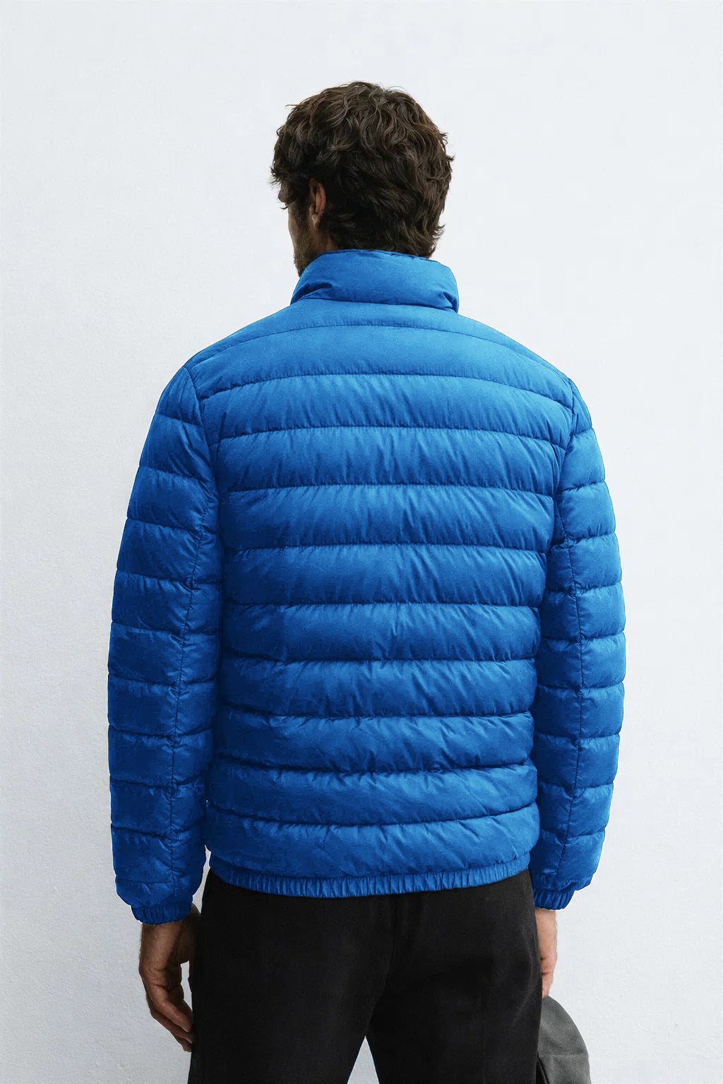 Men's Royal Blue Lightweight Quilted Puffer Jacket