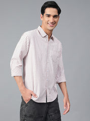 KOTTY Men Checkered Casual Multicolor Shirt 