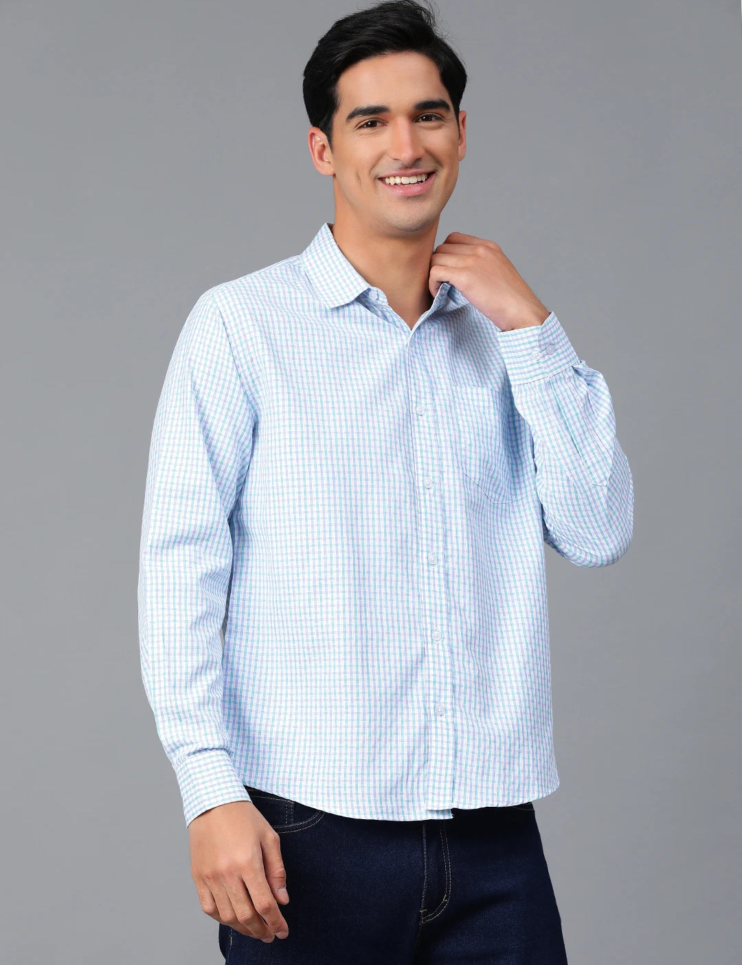 KOTTY Men Checkered Casual Multicolor Shirt 