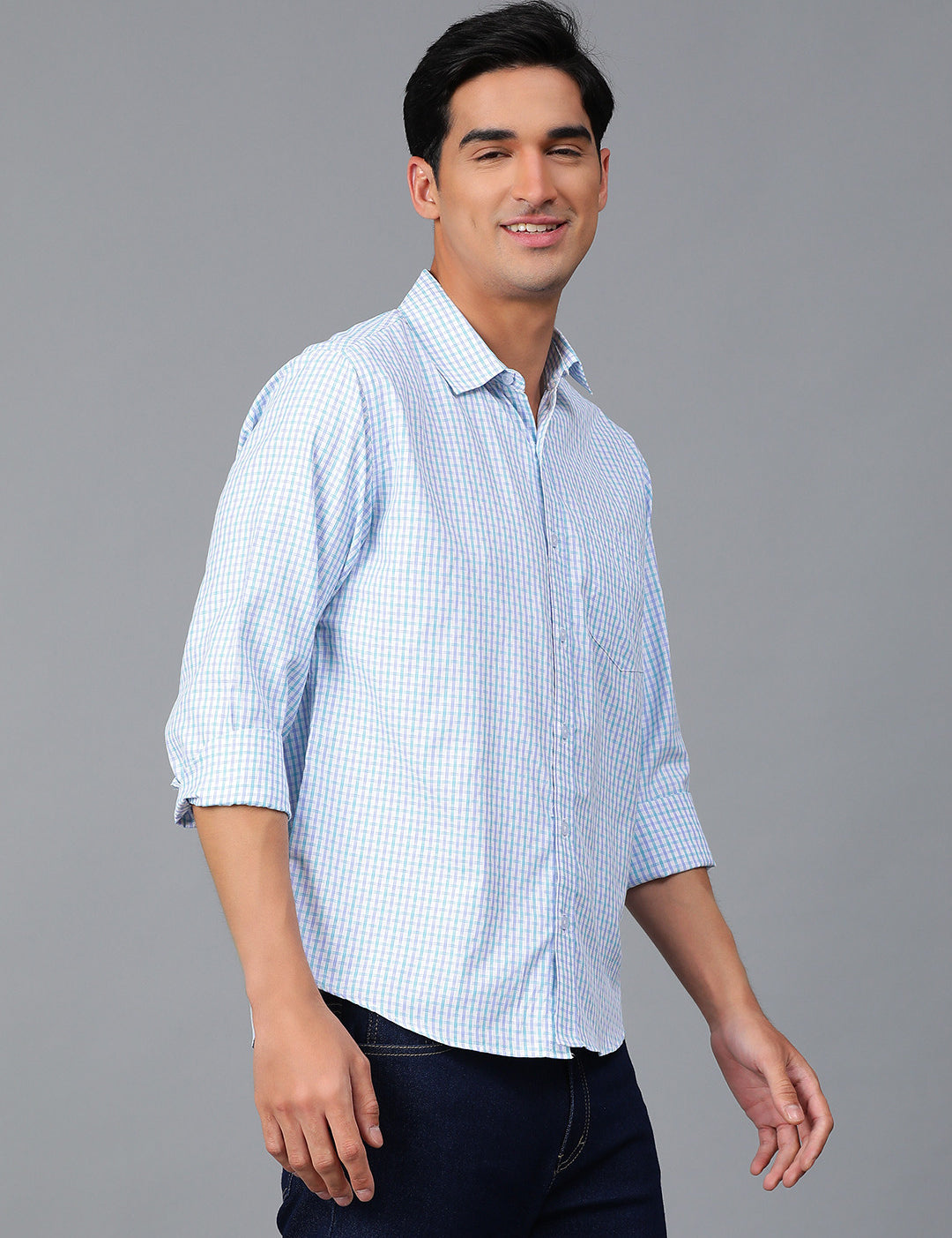 KOTTY Men Checkered Casual Multicolor Shirt 