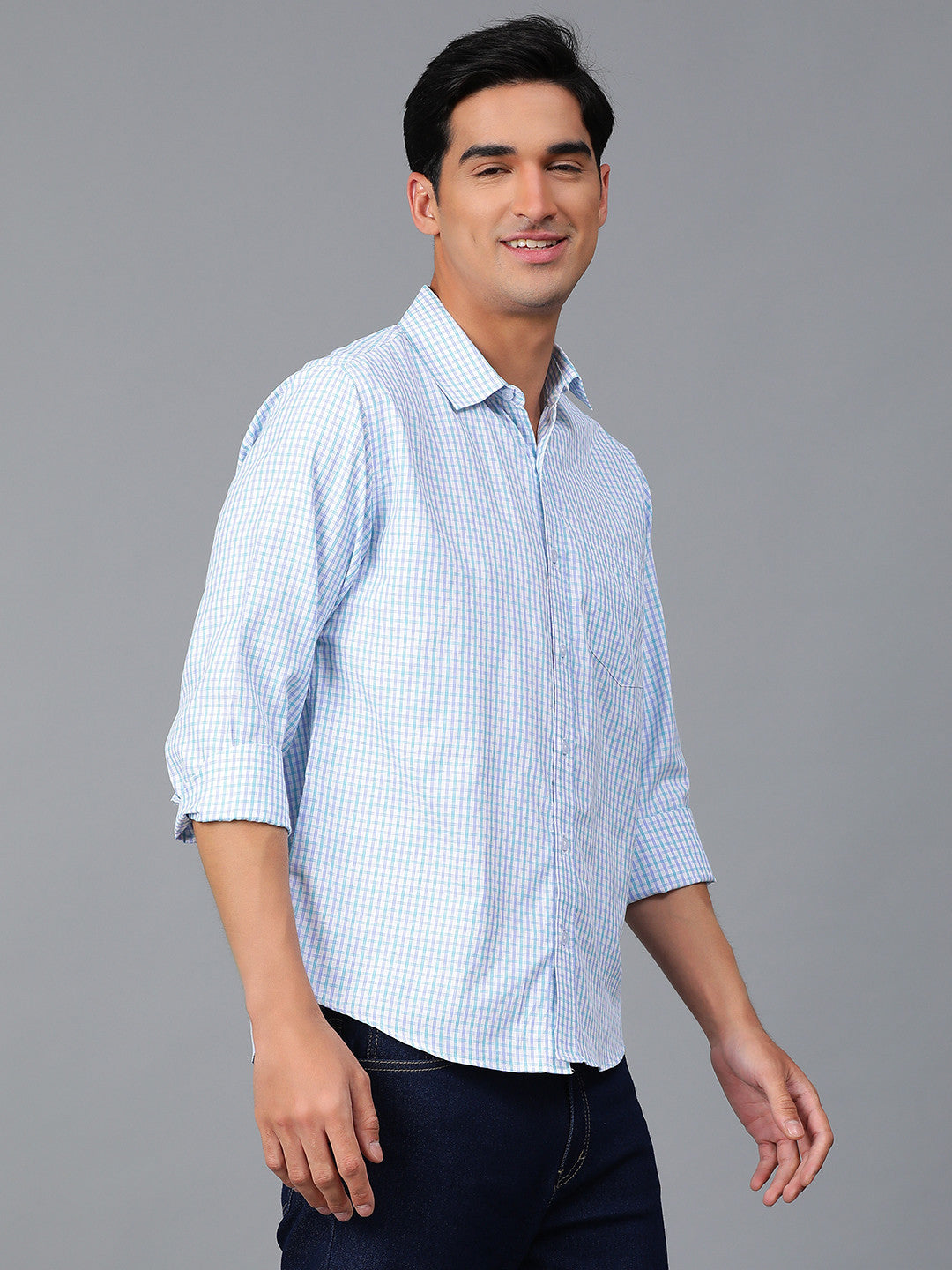 KOTTY Men Checkered Casual Multicolor Shirt 
