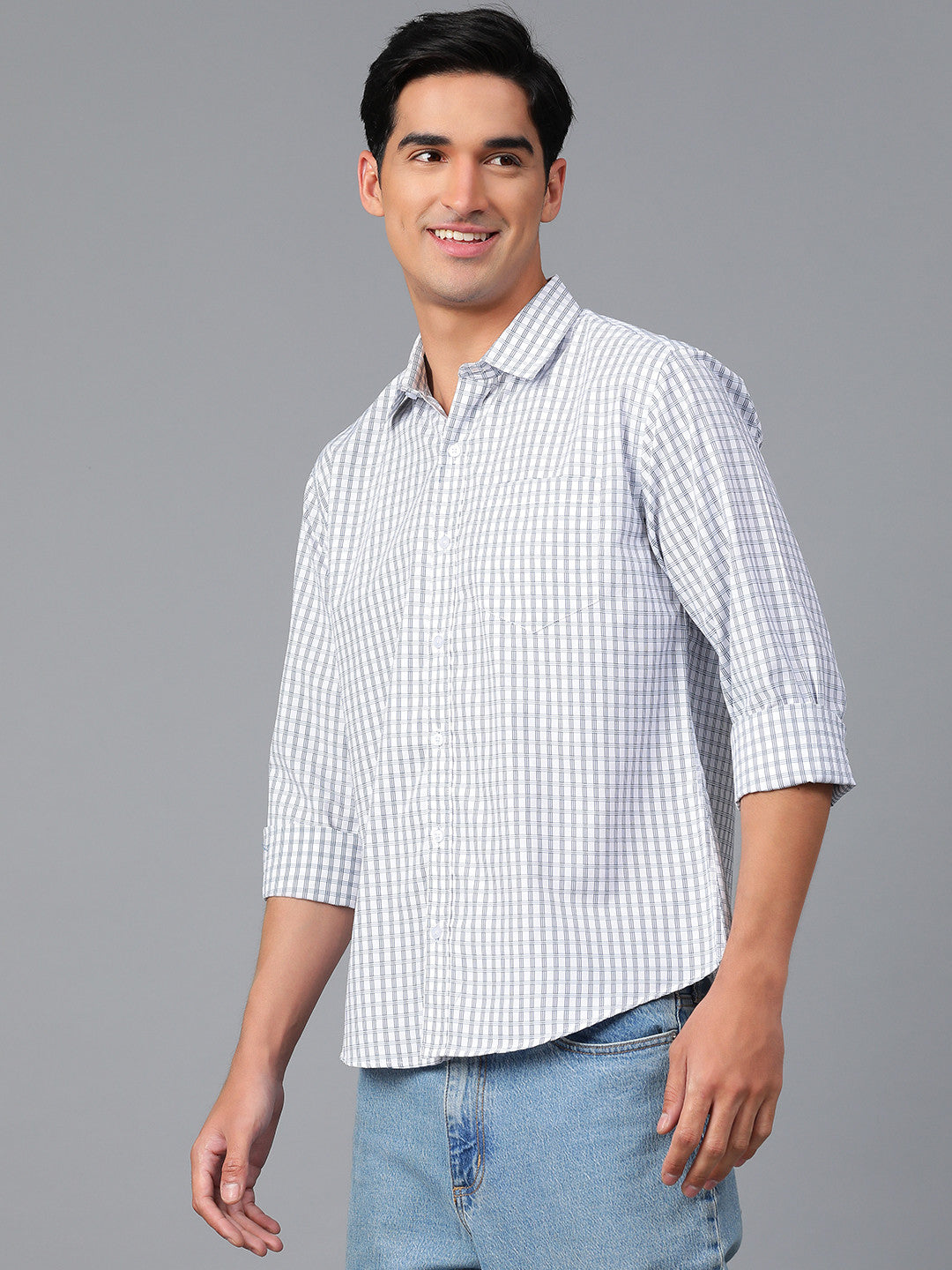 KOTTY Men Checkered Casual Multicolor Shirt 