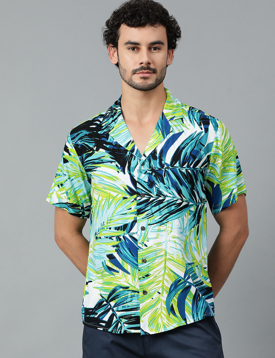 KOTTY Men Printed Casual Multicolor Shirt 