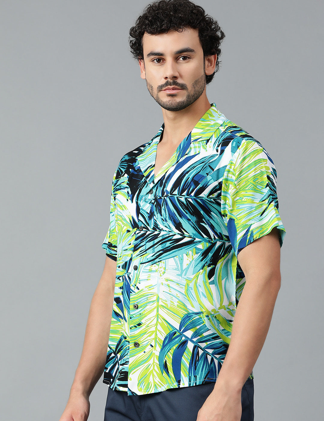 KOTTY Men Printed Casual Multicolor Shirt 