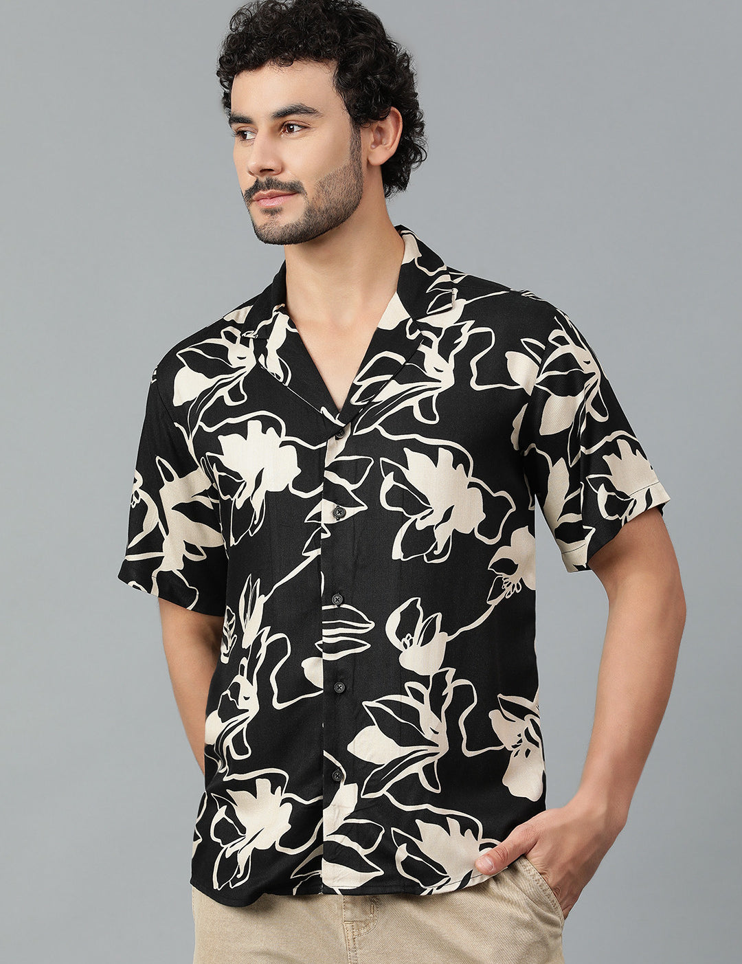KOTTY Men Printed Casual Multicolor Shirt 