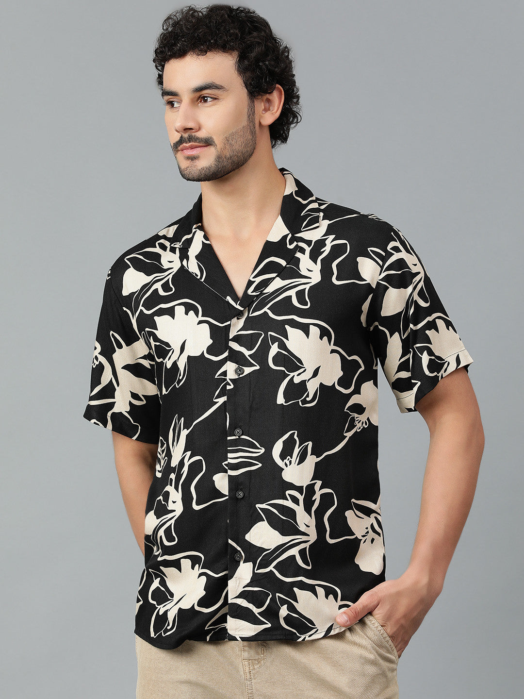 KOTTY Men Printed Casual Multicolor Shirt 
