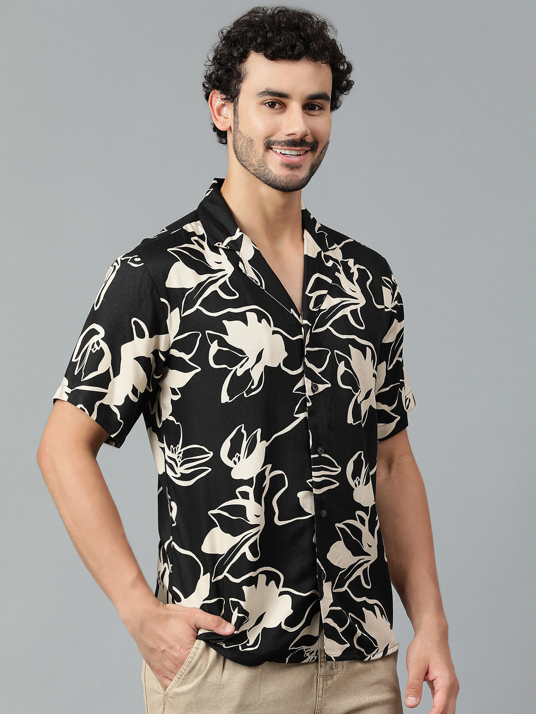 KOTTY Men Printed Casual Multicolor Shirt 