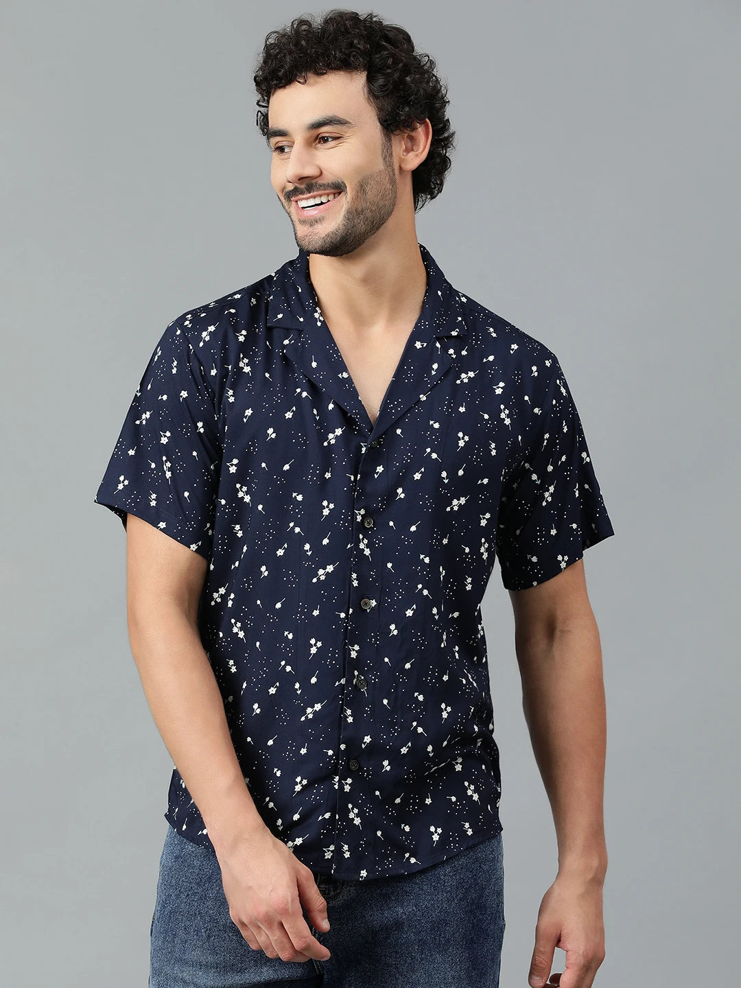KOTTY Men Printed Casual Multicolor Shirt 