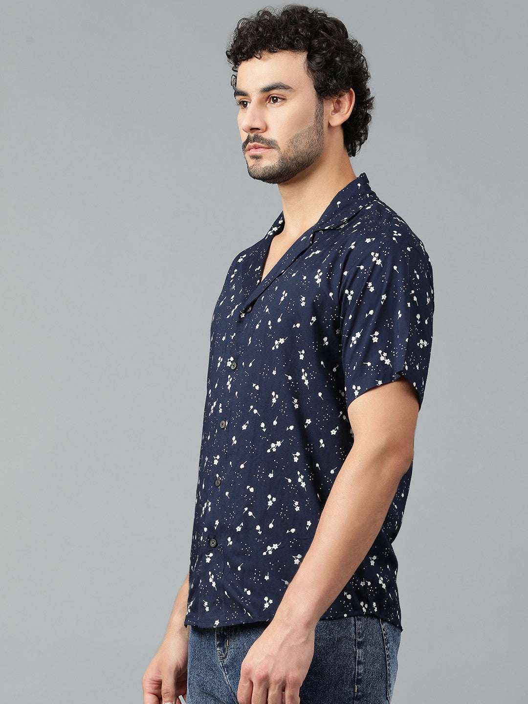 KOTTY Men Printed Casual Multicolor Shirt 