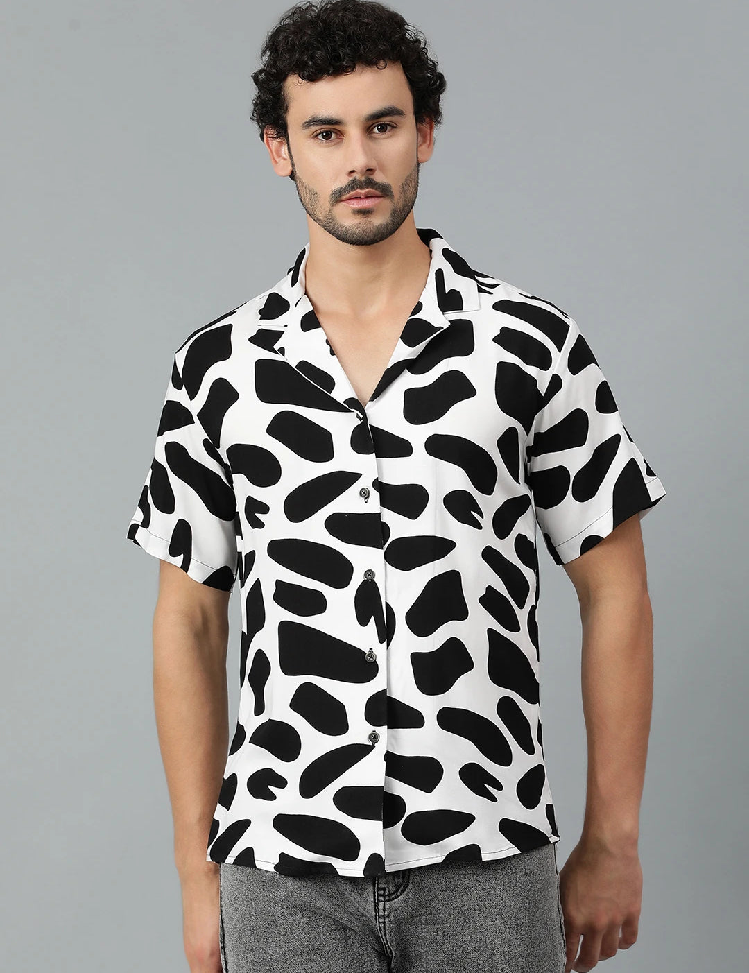 KOTTY Men Printed Casual Multicolor Shirt 