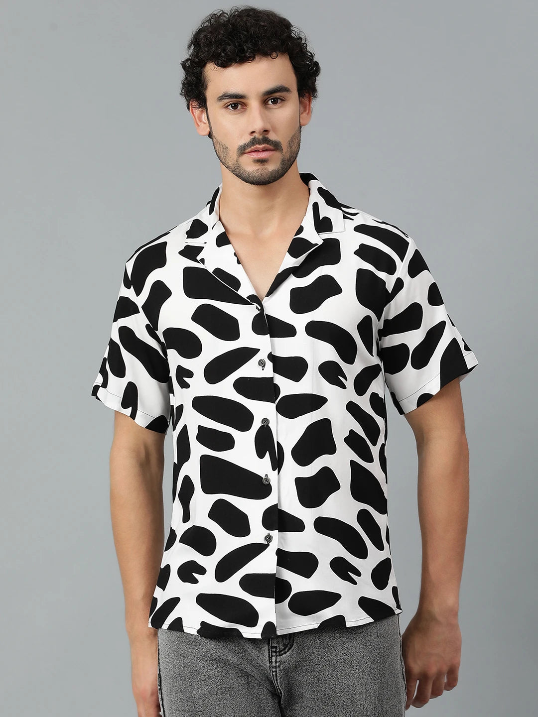 KOTTY Men Printed Casual Multicolor Shirt 