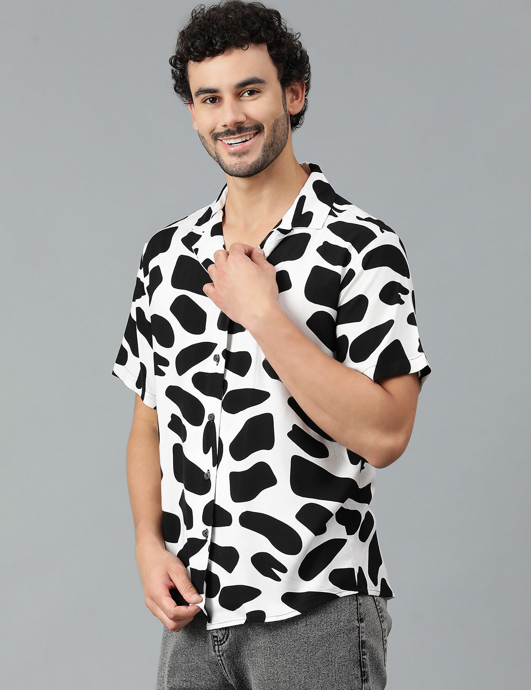 KOTTY Men Printed Casual Multicolor Shirt 