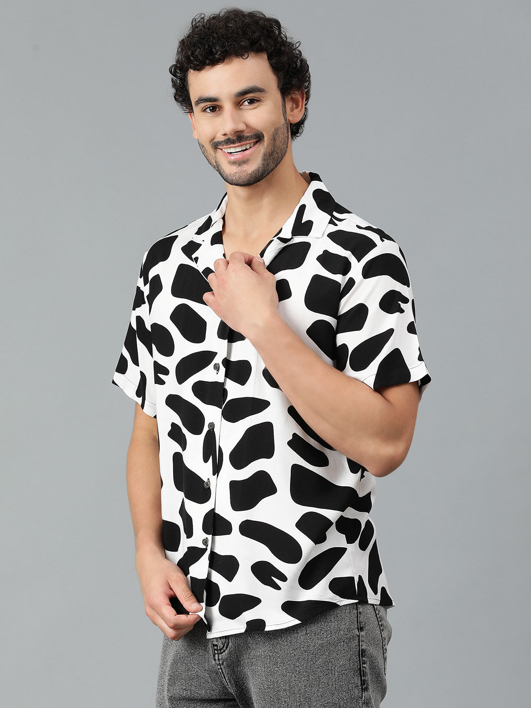 KOTTY Men Printed Casual Multicolor Shirt 