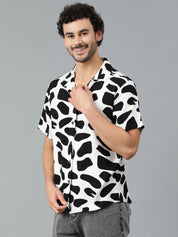 KOTTY Men Printed Casual Multicolor Shirt 
