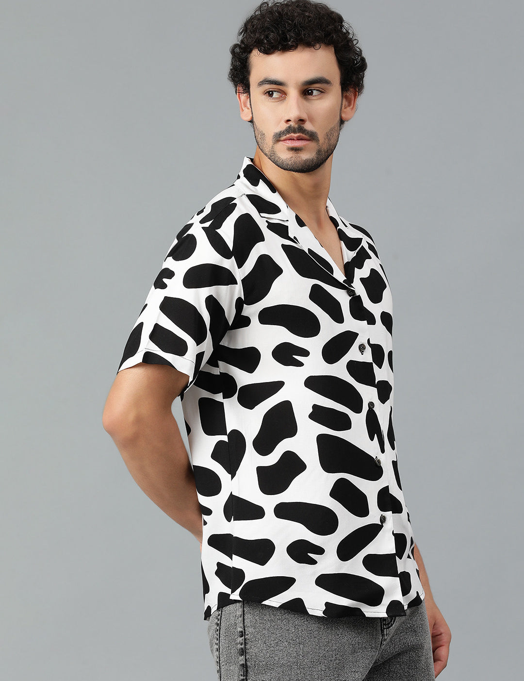 KOTTY Men Printed Casual Multicolor Shirt 