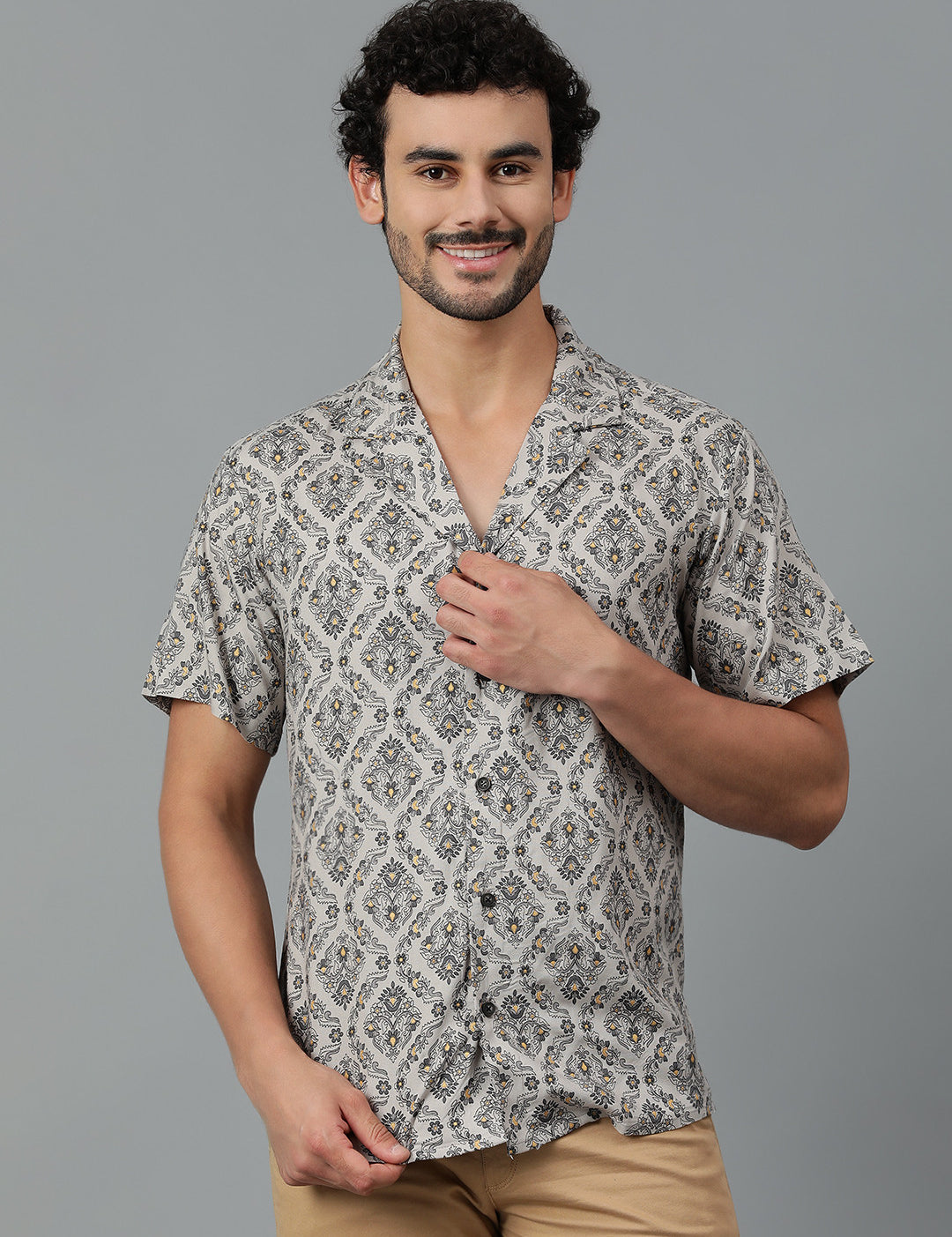 KOTTY Men Printed Casual Multicolor Shirt 