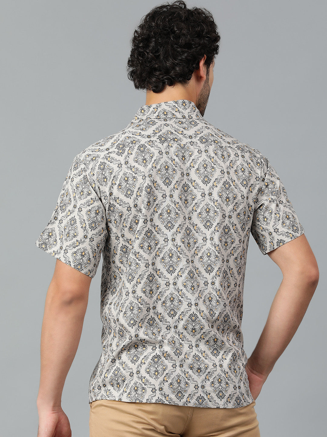 KOTTY Men Printed Casual Multicolor Shirt 