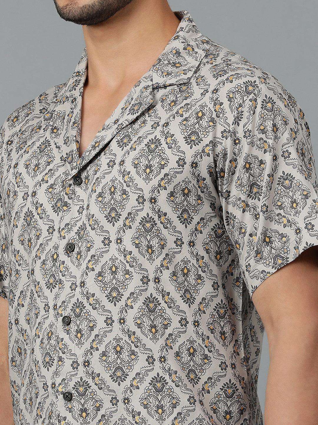 KOTTY Men Printed Casual Multicolor Shirt 