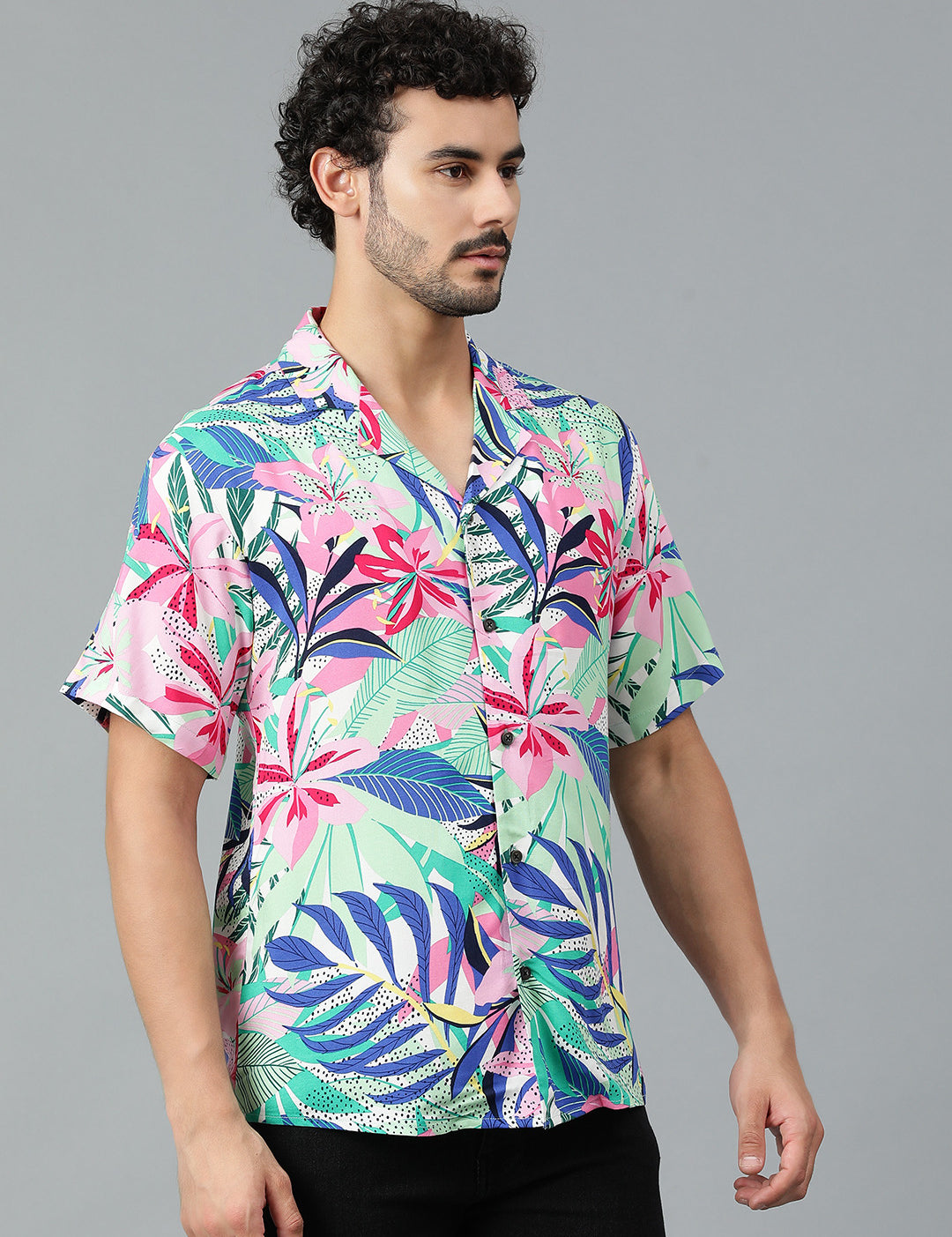 KOTTY Men Printed Casual Multicolor Shirt 