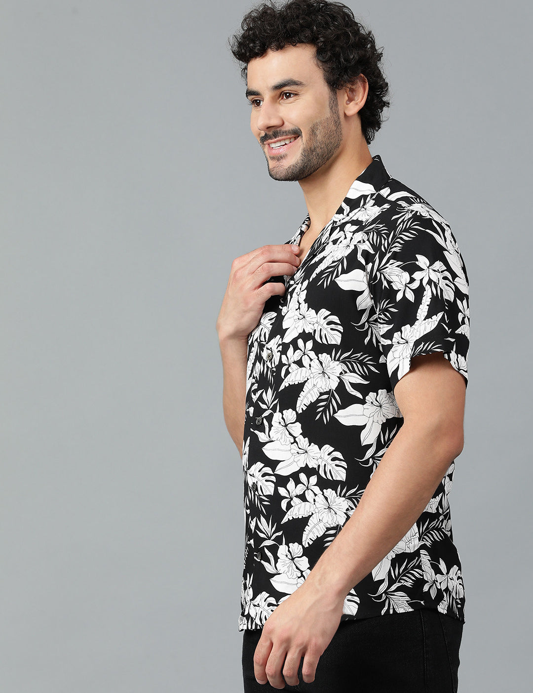 KOTTY Men Printed Casual Multicolor Shirt 