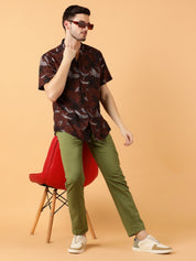 KOTTY Men Printed Casual Multicolor Shirt 