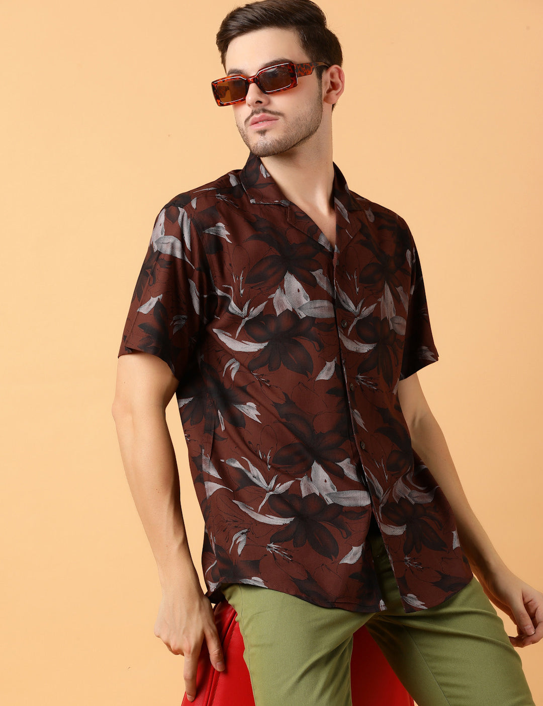 KOTTY Men Printed Casual Multicolor Shirt 
