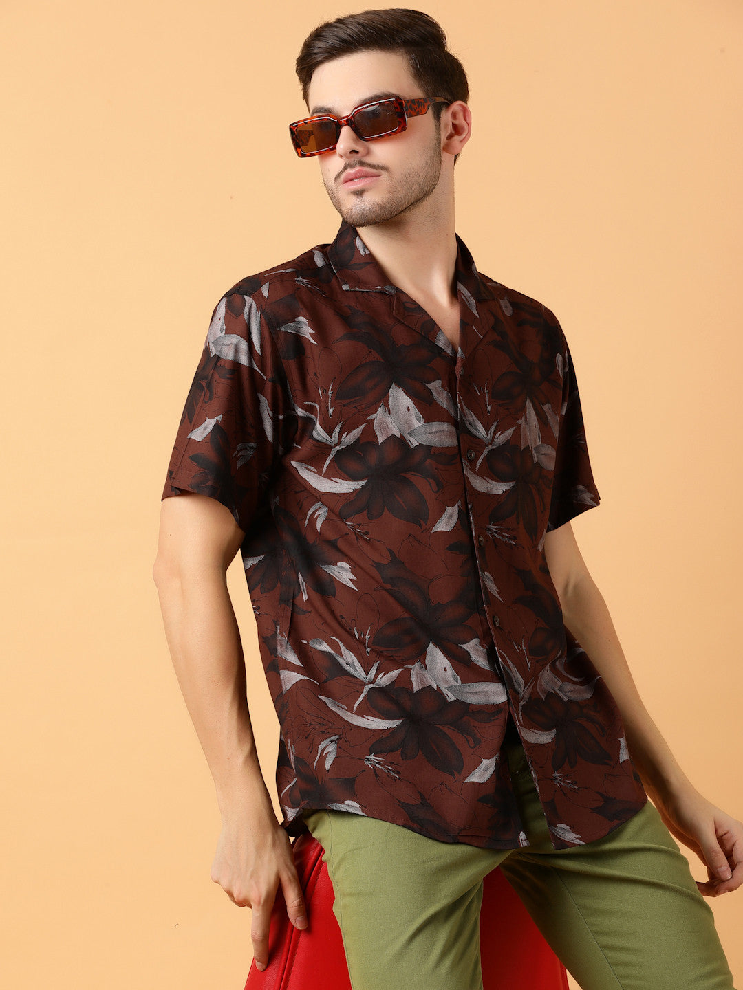 KOTTY Men Printed Casual Multicolor Shirt 
