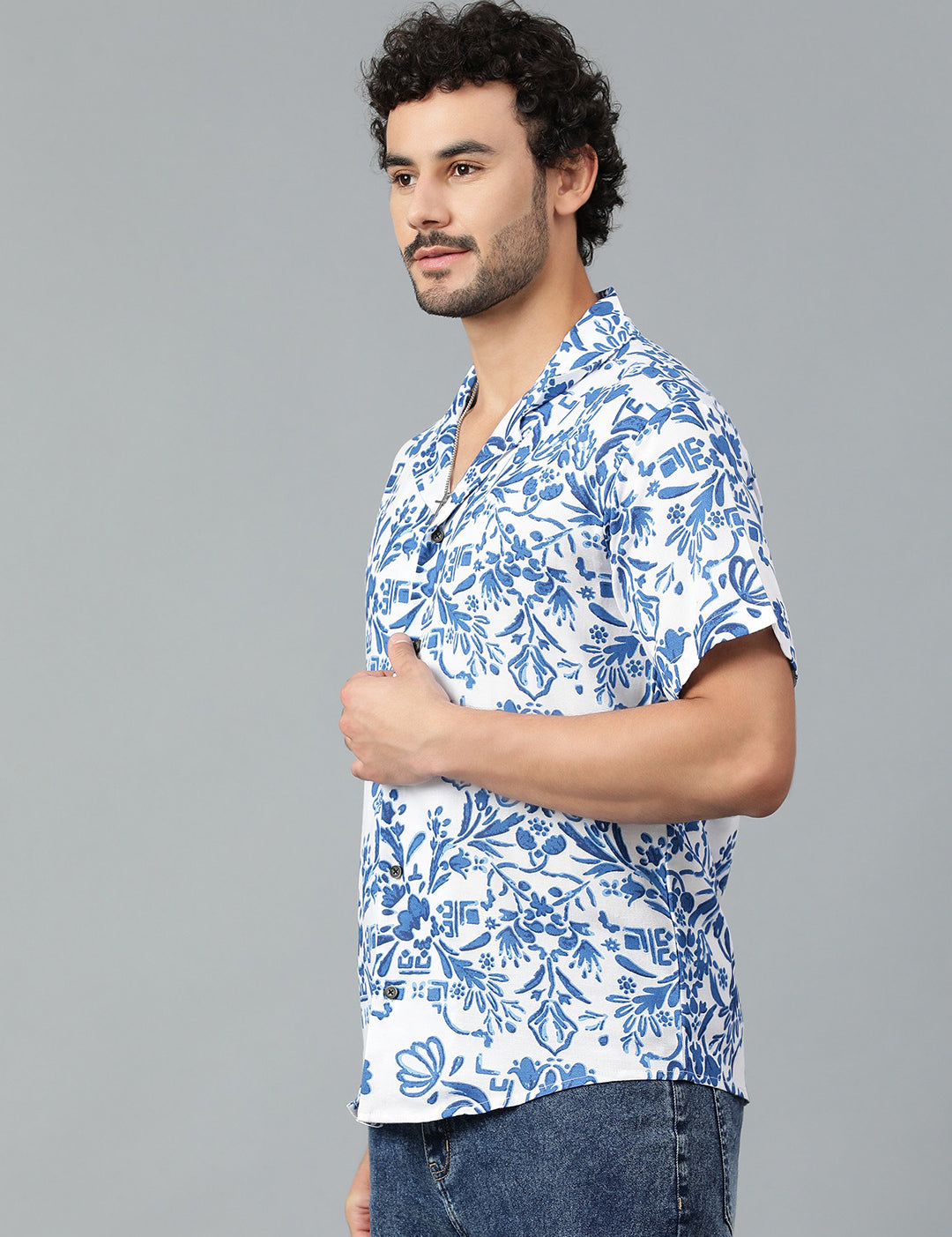 KOTTY Men Printed Casual Multicolor Shirt 