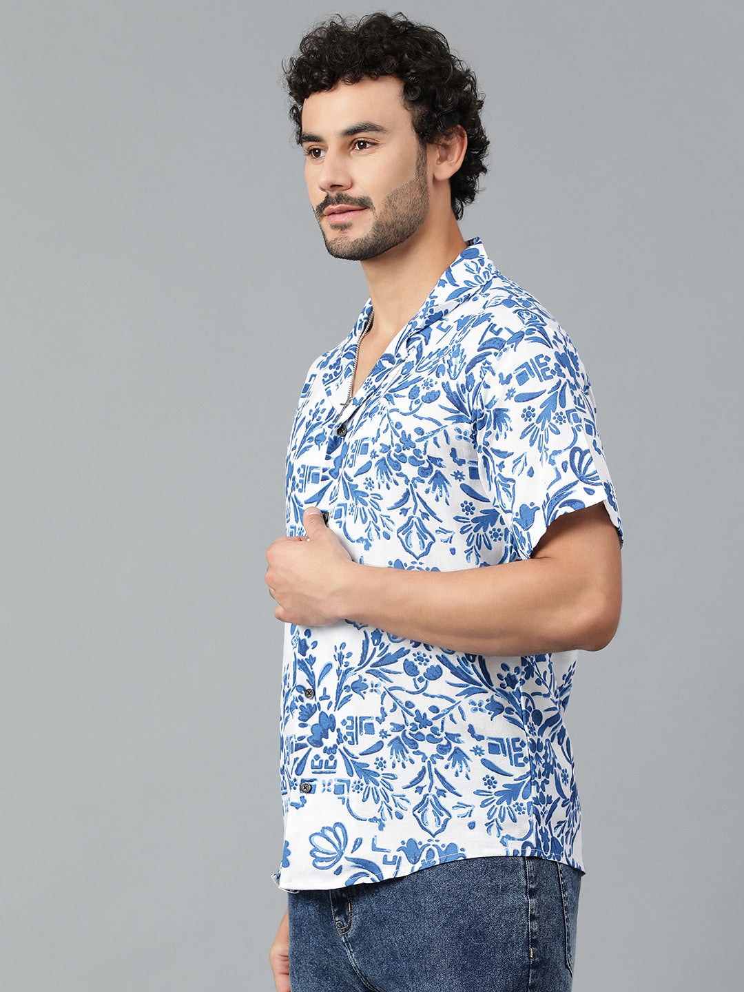 KOTTY Men Printed Casual Multicolor Shirt 