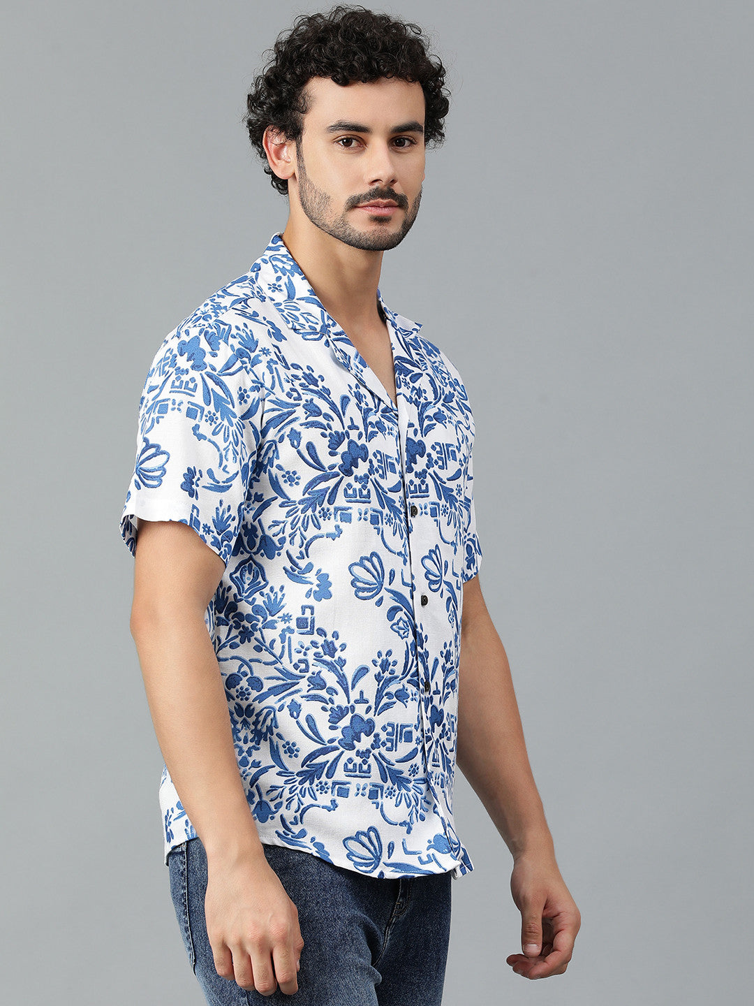 KOTTY Men Printed Casual Multicolor Shirt 