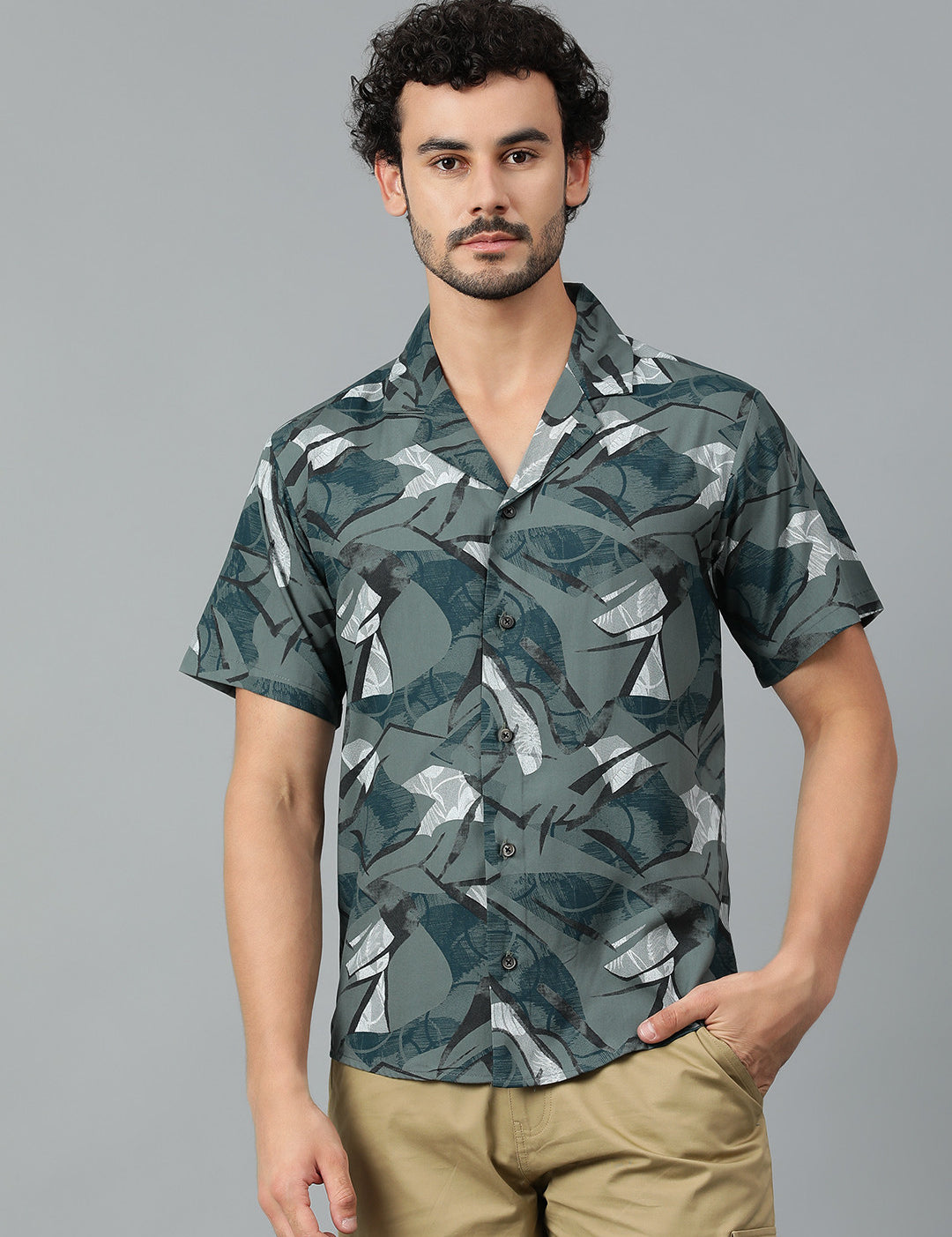 KOTTY Men Printed Casual Multicolor Shirt 